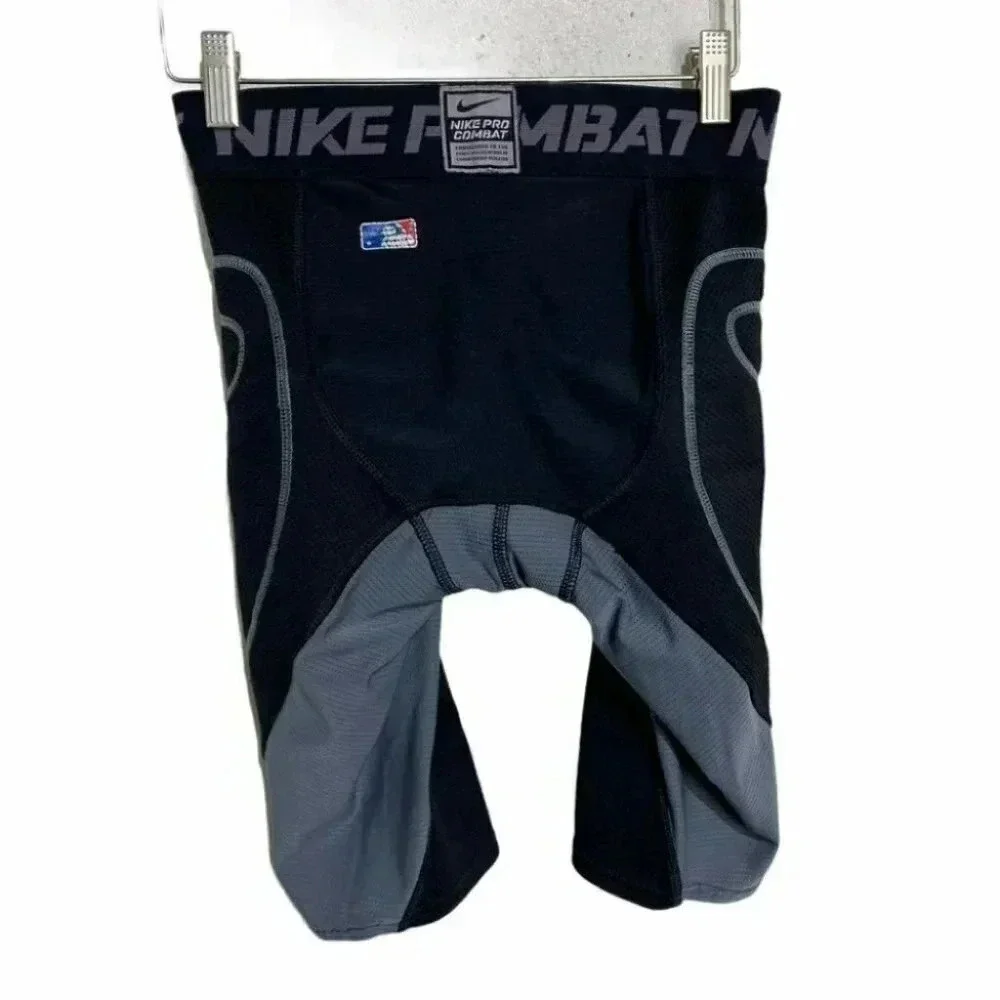 Nike S  black & gray baseball sliding shorts‎